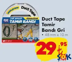 BOSS TAPE DUCT TAPE TAMİR BANDI 48 MM X 10 M fiyat ve kampanya bilgisi